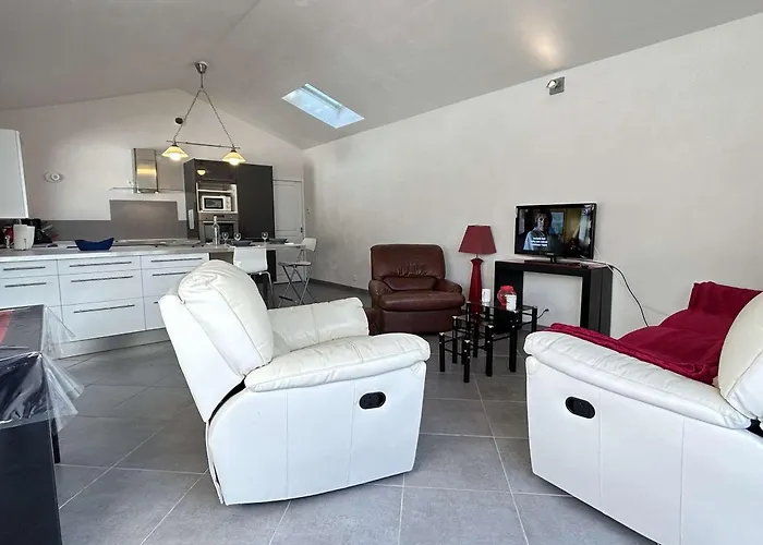 Vakantiehuis Maison Calme Avec Jardin Clos, 800m - 2 Chambres, Bbq, Parking Prive, Wifi - Fr-1-224b-116 *